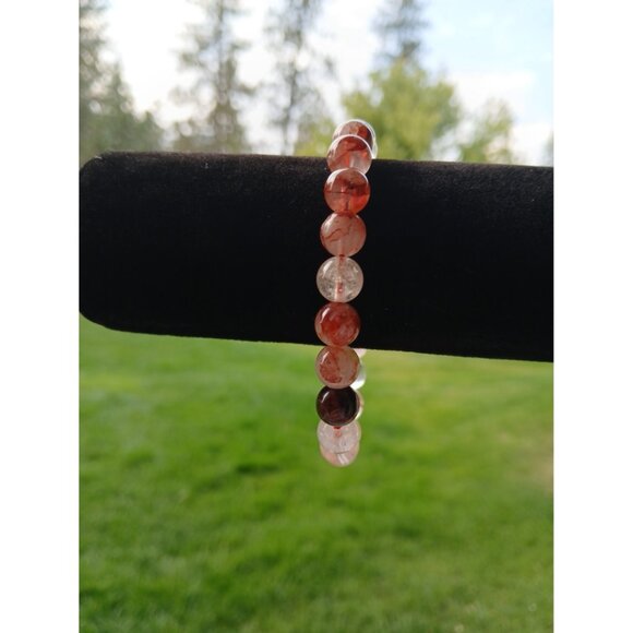 Ferruginous Quartz Bracelet. (7mm) - Picture 3 of 3